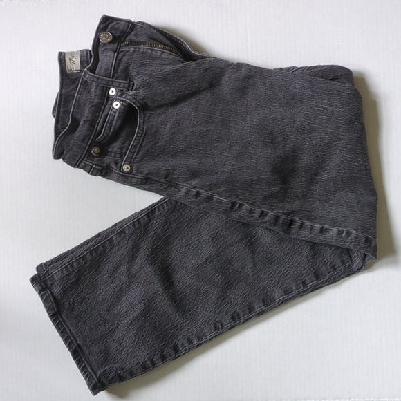 Madewell The Perfect Vintage Wide-Leg Jean - Size 25 Petite - Black Jean - Picture 1 of 5